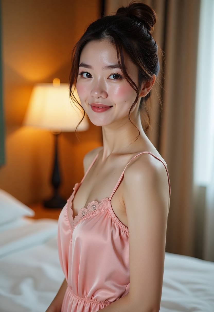 泳池夜间剧照